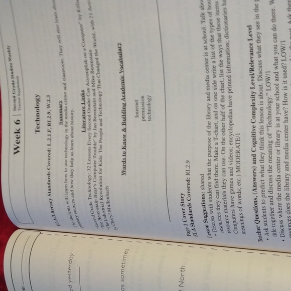 Teacher Resource second grade Studies Weekly 2 - Picture 8 of 16